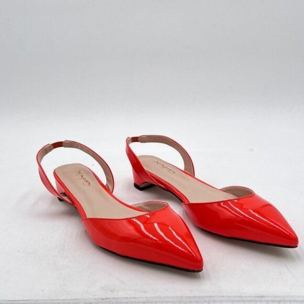 XYD Women Slingback Flat Sandals Pointed Toe Low Heel Slip On D'Orsay Slide Dres